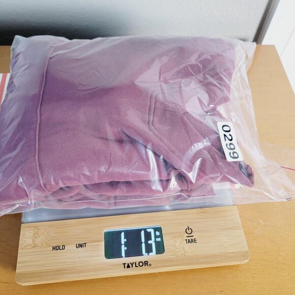 Pact Hoodie Womens Small Red Organic Cotton V Neck Cropped Kangaroo Pocket - Picture 10 of 10